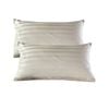 CottonMore 2pcs 100% cotton Sateen Striped Standard Pillowcases 48x73cm Beige