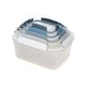 5pc Joseph Joseph Nest Lock Food Container Storage Set w/Airtight Snap Lid Sky