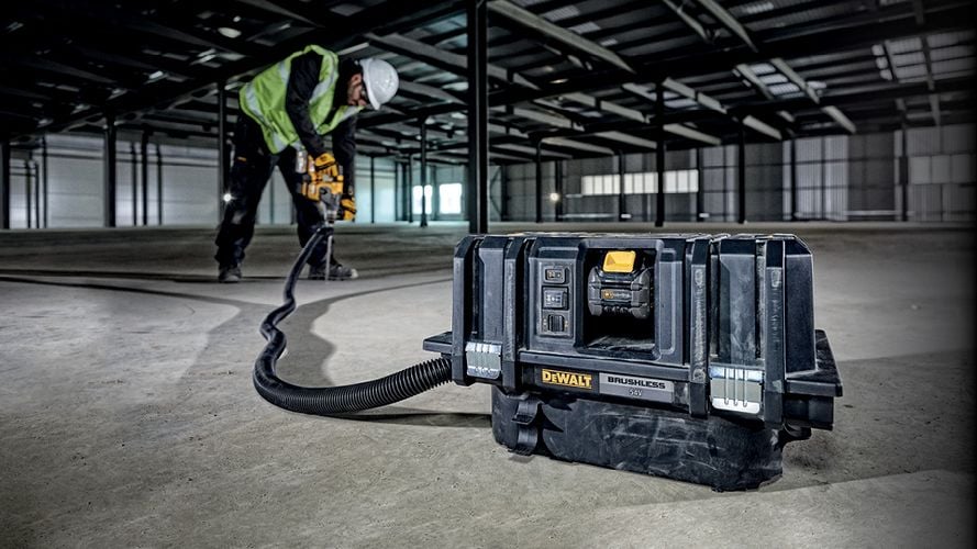 Cordless dust extractor