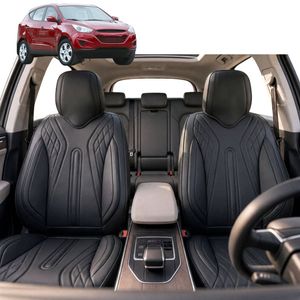 Australian Goose Front Seat Covers for Hyundai iX35 2010 - 2015 (LM) - PU Leather, Black (2pc)