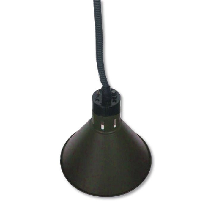 F.e.d Pull Down Heat Lamp Black 270mm Round  - Heat Lamps (hywbl08)