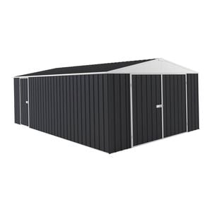 EnduraShed 7.5 x 3 x 2.4m Tall Garage Garden Shed - Iron Grey