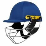 DSC Defender Cricket Helmet | Color: Royal Blue | Extra Large | Adjustable Steel Grill | Back Support Strap | Shock Resistant