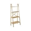 Flexi Storage Living 600 x 1480 x 350mm Bamboo 4 Tier Ladder Shelf
