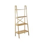 Flexi Storage Living 600 x 1480 x 350mm Bamboo 4 Tier Ladder Shelf
