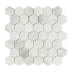 Decor8 Tiles 300 x 300 x 10mm Florentine White Marble Tile Mosaic