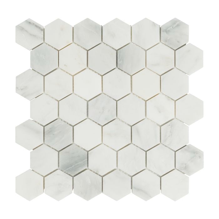 Decor8 Tiles 300 x 300 x 10mm Florentine White Marble Tile Mosaic