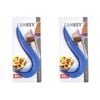 2x Brix Cankey Kitchen Easy Ring Pull Plastic Can/tin Opener/lid Remover Blue