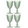 4PK Ladelle Tate Geometric 350ml Acrylic Wine Glass Drinking Cup - Forest