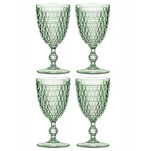 4PK Ladelle Tate Geometric 350ml Acrylic Wine Glass Drinking Cup - Forest