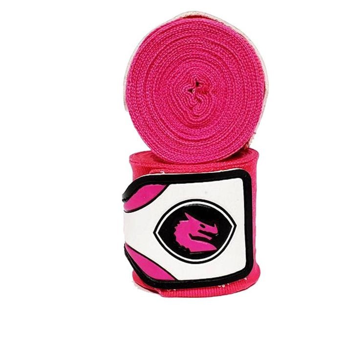 Morgan Mexico Elastic  Boxing Hand Wraps - 180inch- 4m Long  (pair)[pink]