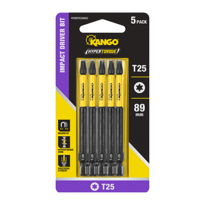 Kango 89mm TX25 Hypertorque Impact Driver Bit - 5 Pack