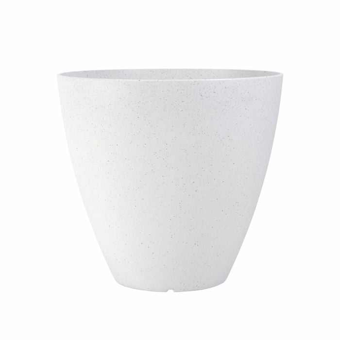 Northcote Pottery 37cm White Terrazzo Look Self Watering Pot