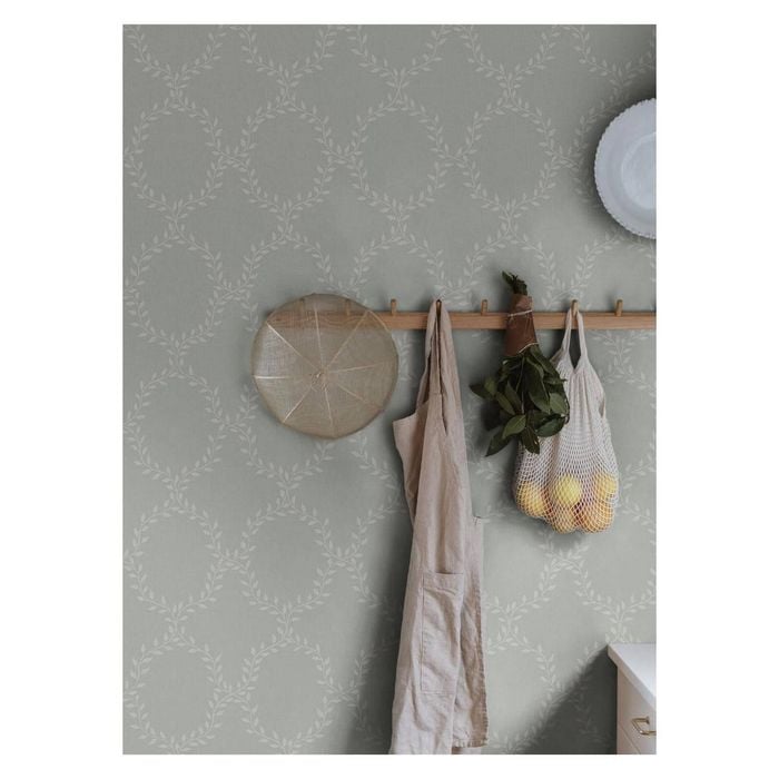 Wallpaper Trader Wilma - misty-blue, Roll