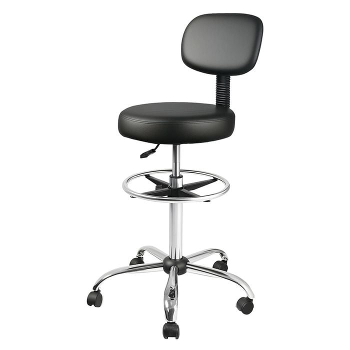 Levede High Back Adjustable Ergonomic Drafting Chair - Black