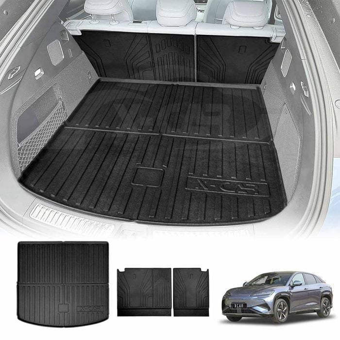 Boot Liner Back Seat Protector for BYD SEALION 7 SEALION7 2025-Onwards All Weather Heavy Duty Cargo Car Trunk Kick Mats