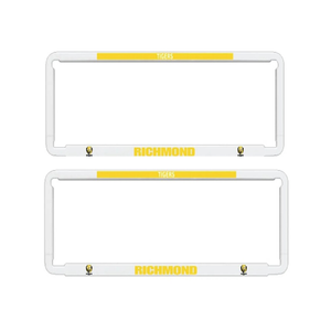 2x OFFICIAL AFL RICHMOND TIGERS Car Number Plate Frame Cover Surround