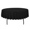 Just Party Linen Tablecloth Round 230cm (Diameter) - Black