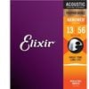 Elixir #16102 Acoustic Nano Phosphor Bronze Guitar String 12-56 Light
