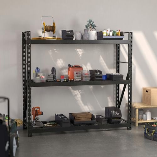Handy totes storage system in shot with products