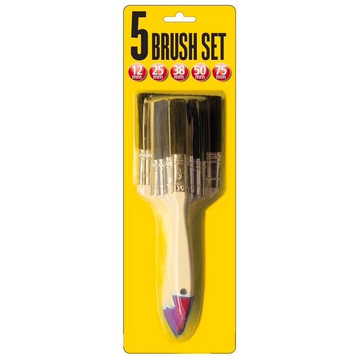 UNi-PRO 5 Piece Paint Brush Set