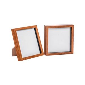 Nicola Spring Acrylic 3D Box Photo Frames - 8" x 8" - Pack of 2