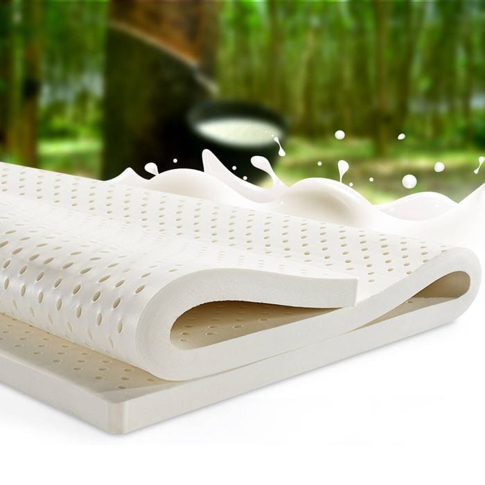 Giselle Bedding 7 Zone Pure Natural Latex Mattress Topper Underlay Double 5cm