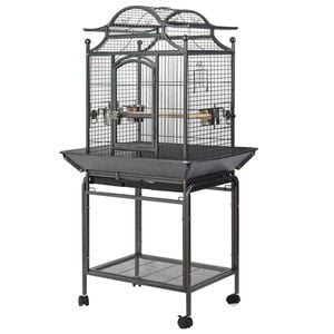 Yes4pets Large Bird Budgie Cage Parrot Aviary Carrier With Stand & Wheel