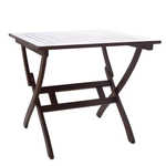QFurniture Maculata Square Folding Table Brown