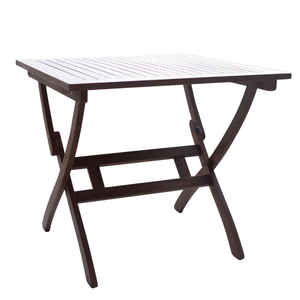 QFurniture Maculata Square Folding Table Brown