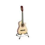 38in Pro Cutaway Acoustic Guitar with guitar bag - Natural