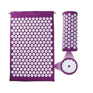NNETM Acupressure Yoga Mat & Pillow Set for Stress Relief