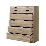 Artiss 6 Chest of Drawers Storage Cabinet Tallboy Oak