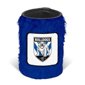 Canterbury Bulldogs NRL FLUFFY Beer Can Bottle Cooler Stubby Holder