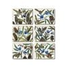 Cinnamon Cork Backed Coasters Set of 6 - Blue Wren
