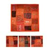 Hand Crafted Beaded Cushion Cover 45 x 45 cm Orange