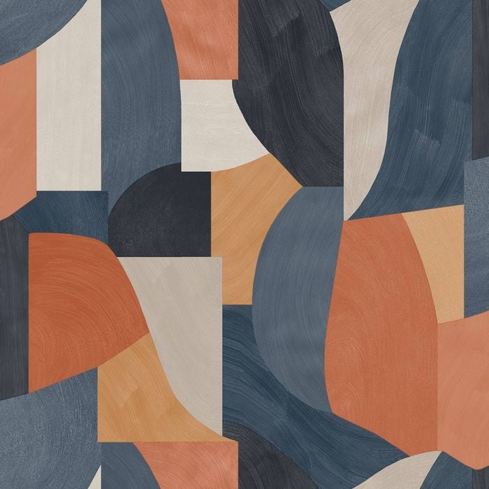 Ennedi Navy Wallpaper. 53cm x 10.05m