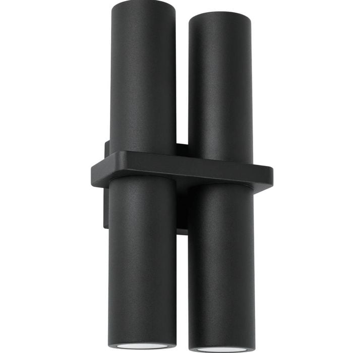 CLA Lighting Briller Exterior Black Up/Down Double Pillar Spot Light ...