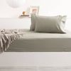 Park Avenue Long Single 500TC Bamboo Cotton Sheet w/ 2x Pillowcases Set Jade