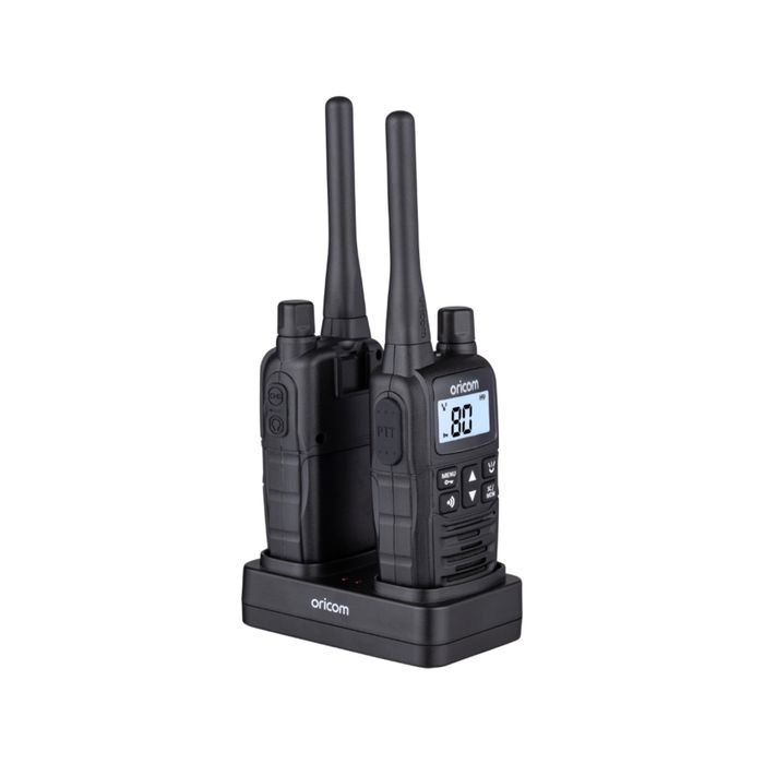 Oricom UHF2400 2 Watt Handheld UHF CB Radio Twin Pack