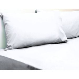 Jason Commercial Super King Crisp Fitted Sheet 203x203cm - White