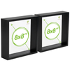 Nicola Spring 2 Piece Box Photo Frame Set - 8 X 8 Square Acrylic Frame