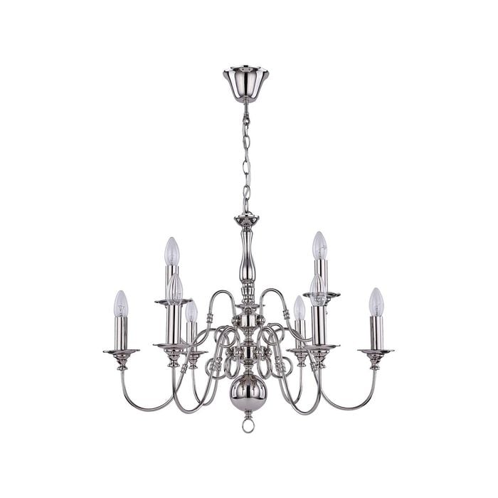 Lexi Lighting Large Ganeed Rustic 9-Light Pendant Light 70cm