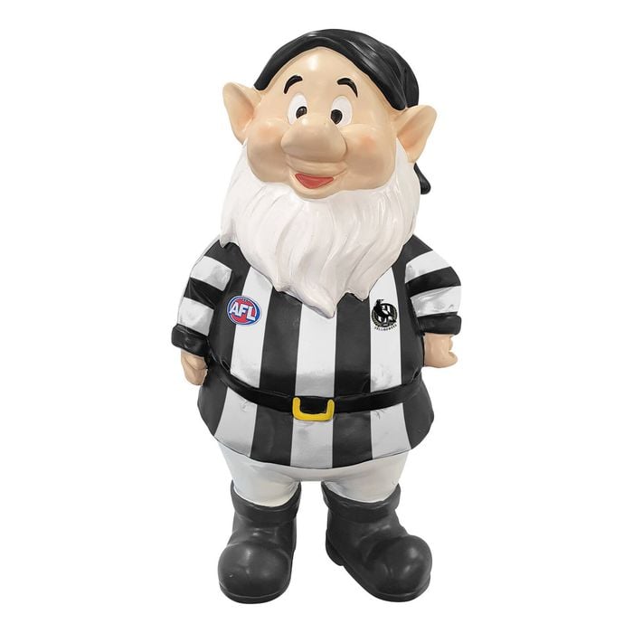 AFL 26cm Collingwood Polyresin Gnome - Single