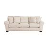 1825 Interiors Athena 3 Seater Sofa Durable Polyester Fabric 257x102x96cm Beige