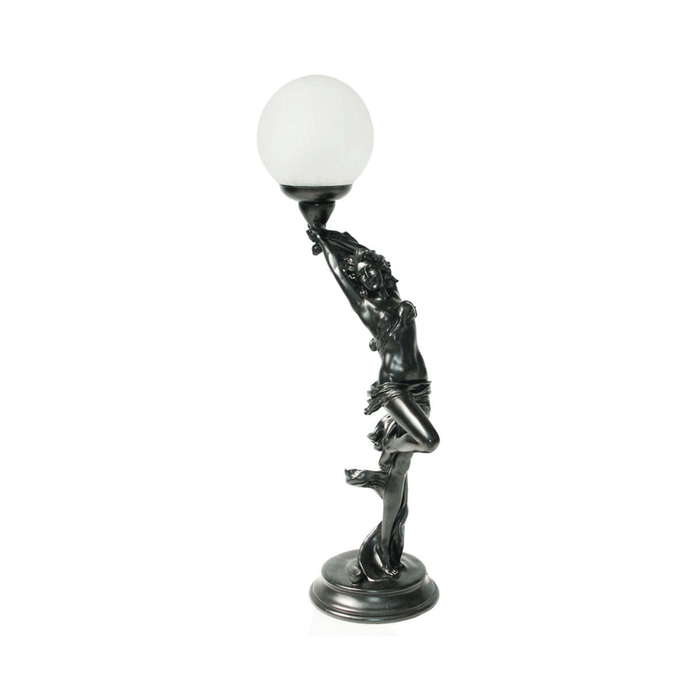 G&g Art Deco Table Lamp Grace - Black