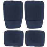 4pc Automotive Interior Protection Car Floor Mats Set Navy