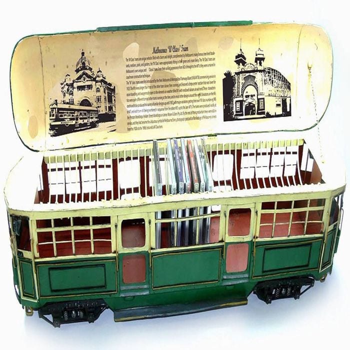 Boyle Metal Ornament Home Decor Melbourne W Class Tram Storage Organiser 85cm