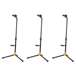 3PK Hercules Single Guitar Stand Upgraded AGS Auto Grab w/ Rest MC6