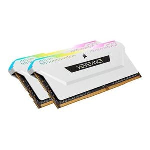 Corsair Vengeance RGB Pro 16GB(2x8GB) DDR4-3600 C18 Memory - White [CMH16GX4M2D3600C18W]